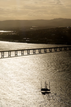 Tay Bridge, River Tay, Between Fife And Dundee In Scotland